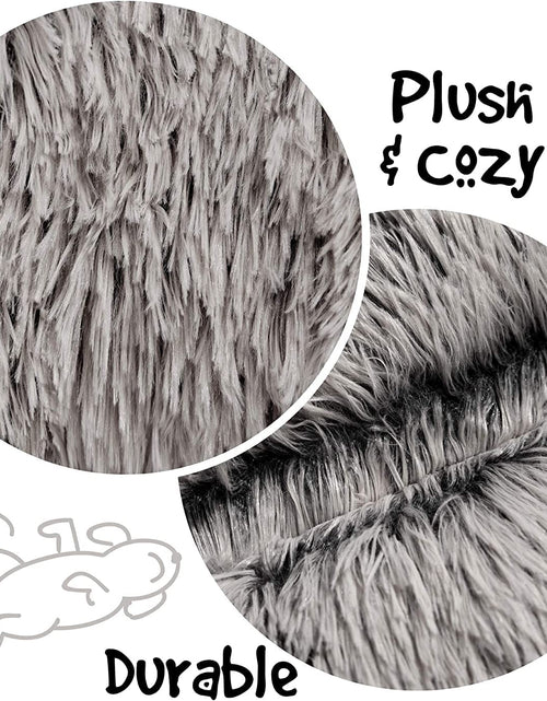 Load image into Gallery viewer, Donut Cat Bed, Faux Fur Dog Beds for Medium Small Dogs - Self Warming Indoor round Pillow Cuddle
