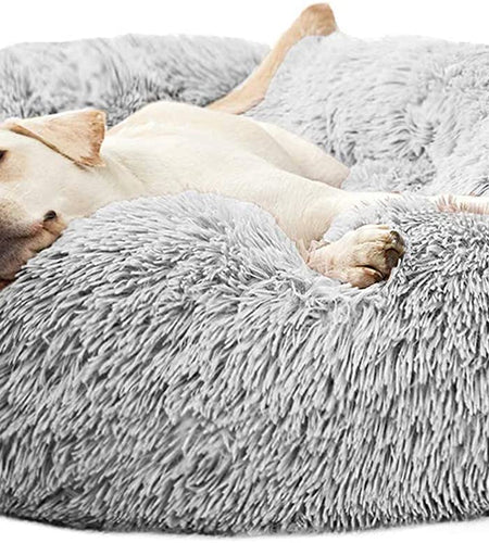 Dog Beds Calming Donut Cuddler, Puppy Dog Beds Large Dogs, Indoor Dog Calming Beds Large,30''