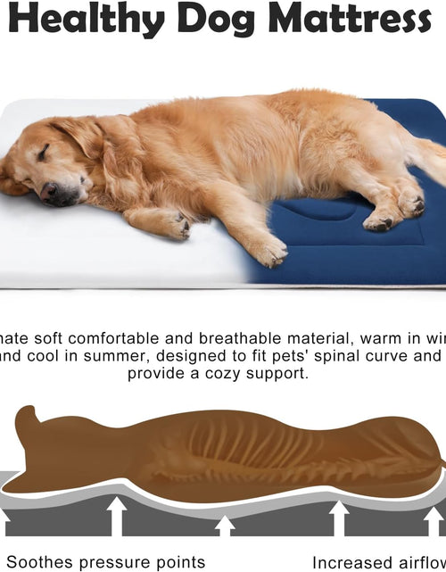 Load image into Gallery viewer, Dog Bed Large Crate Mat 42 in Non-Slip Washable Soft Mattress Kennel Pads
