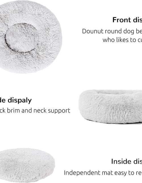 Load image into Gallery viewer, Dog Beds Calming Donut Cuddler, Puppy Dog Beds Large Dogs, Indoor Dog Calming Beds Large,30''

