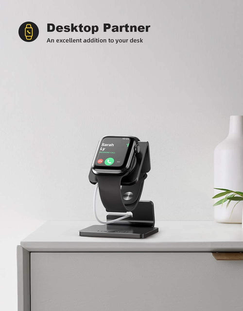 Load image into Gallery viewer, Stand for Apple Watch, Charging Stand - Desk Watch Stand Holder Charging Dock Station Compatible with Apple Watch Series SE Ultra/Series 8/7/6/5/4/3/2/1, 49Mm/45Mm/44Mm/42Mm/41Mm/ 38Mm, Black
