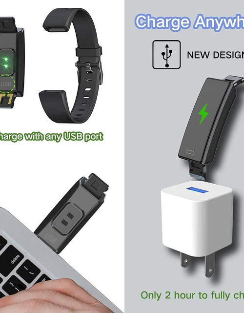 Load image into Gallery viewer, Kids Watch Fitness Tracker, Fitness Watches for Kids, Activity Tracker with Pedometers, Stopwatch, IP68 Waterproof, 11 Sport Modes Smart Watch for Kids Age 6-16 Years Old
