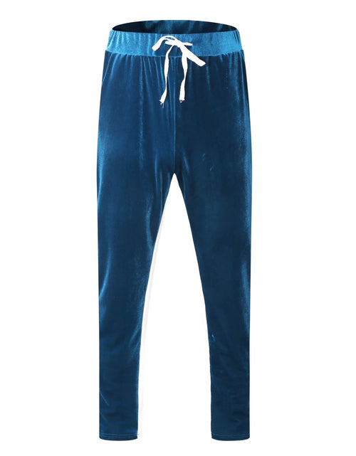 Load image into Gallery viewer, Velour Tracksuit Mens,2023 Men'S Velour Tracksuit 2 Pieces Winter Warm Full Zip up Jacket Sweatpants Fitness Sportswear Sweatsuit Jogger Sets
