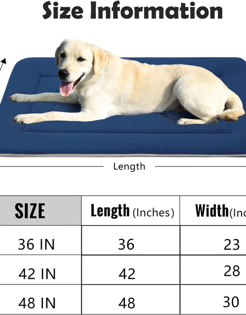 Load image into Gallery viewer, Dog Bed Large Crate Mat 42 in Non-Slip Washable Soft Mattress Kennel Pads
