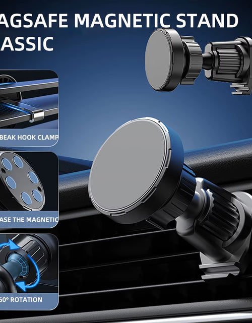 Load image into Gallery viewer, Magnetic Car Phone Holder for 4.7-7 Inch Support Mobile Phone Car Air Vent Mount Universal Shockproof GPS Clip Smartphone Stand
