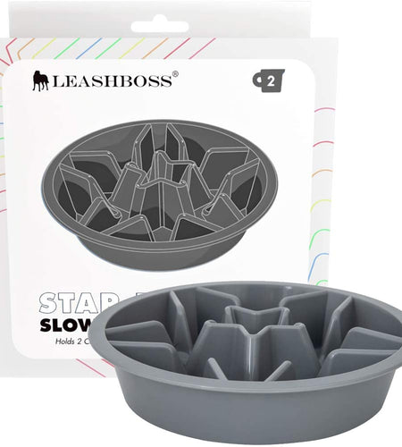 Slow Feeder Dog Bowls - Cup Maze Puzzle Food Bowl with Feeder Holes, Fits into Elevated Pet Feeders - Slow Eating for Large, Medium & Small Sized Breeds (2 Cup - 7.5-8 Inch Feeder Holes)