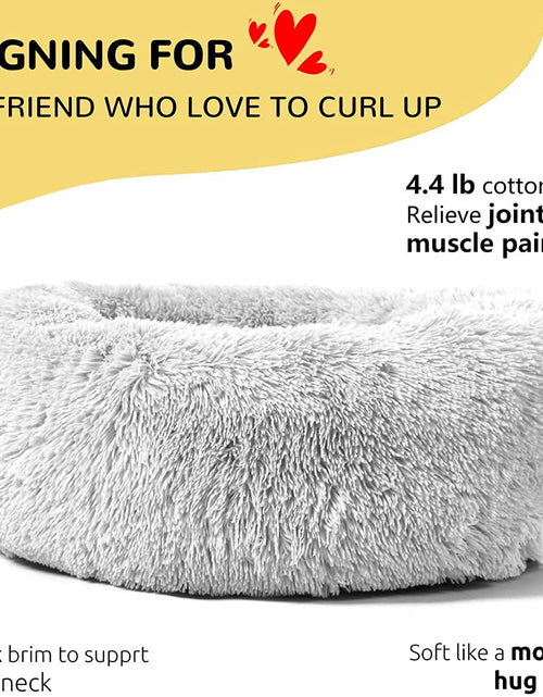 Load image into Gallery viewer, Dog Beds Calming Donut Cuddler, Puppy Dog Beds Large Dogs, Indoor Dog Calming Beds Large,30''
